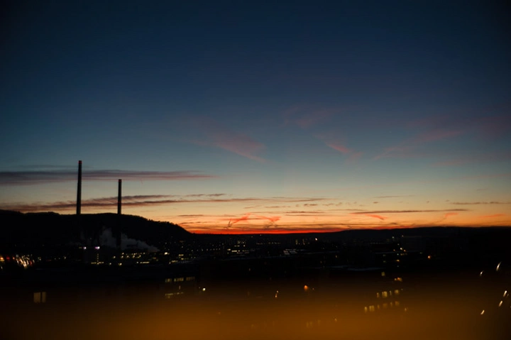 warm image of post sunset, taken with the Leica M9